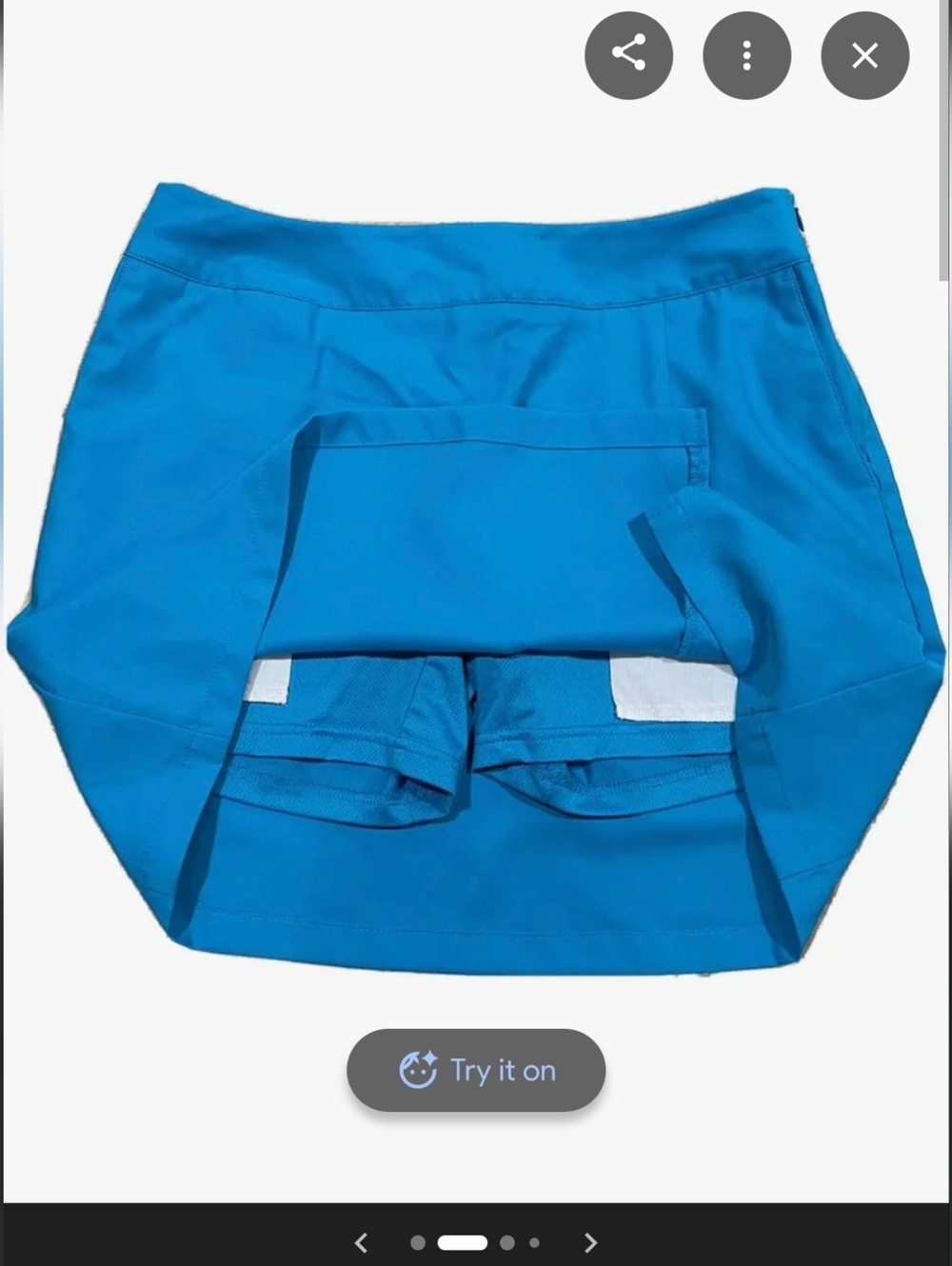 Adidas Women's Golf Skort Light Blue Climacool ProDry Plus Size 12 - Picture 8 of 11